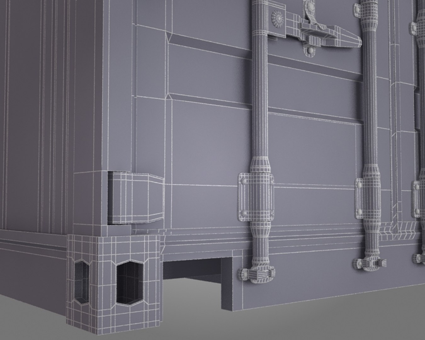 containers sets modeled 3d 3ds
