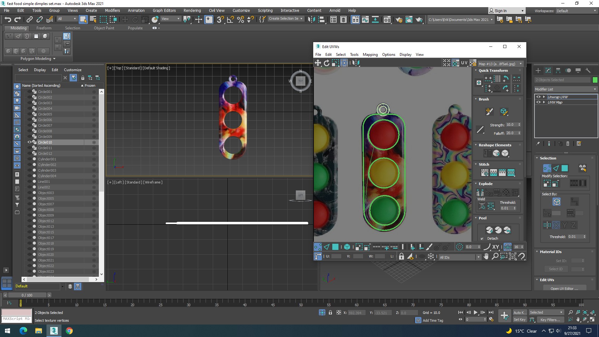 Traffic Lights Simple Dimples Set 3D model - TurboSquid 1793119