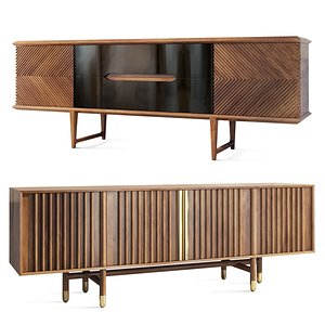 3D model Chest of drawers under the TV Pietra Wood Safa