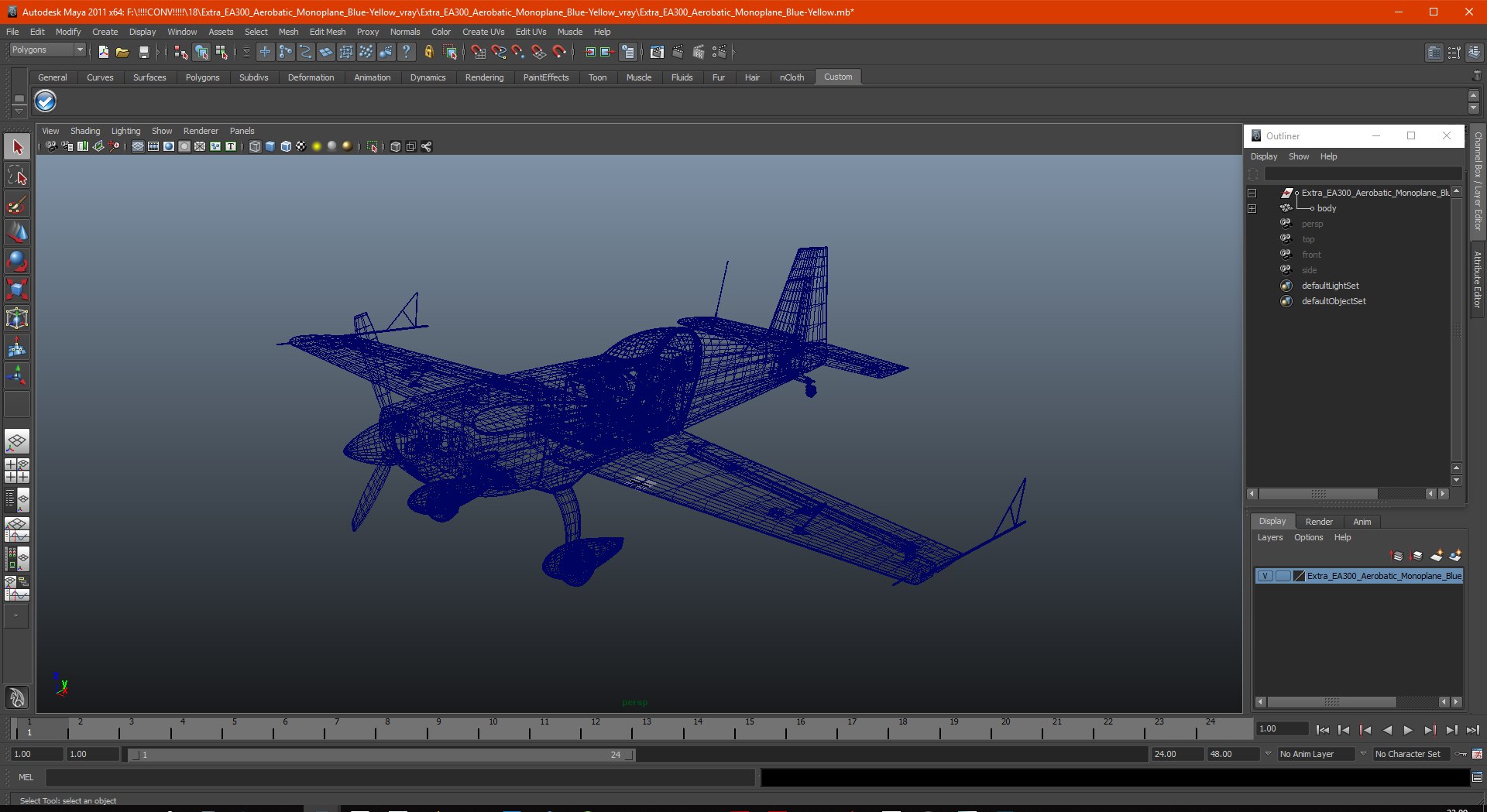 3D Model Extra Ea300 Aerobatic Monoplane - TurboSquid 1486282