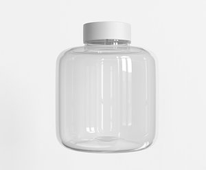 Clear Plastic Bottle PBR 3D model