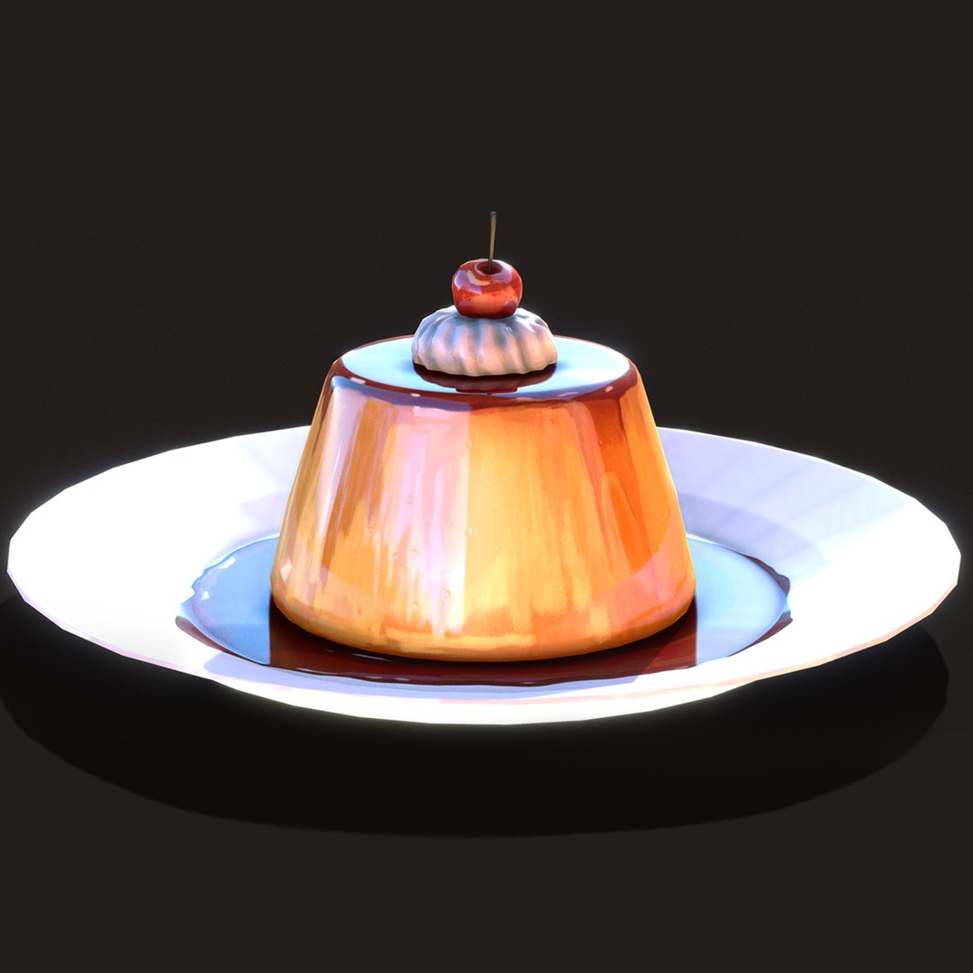 Cream Caramel Model - TurboSquid 1685674