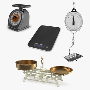 Kitchen Scales Collection 2 3D model