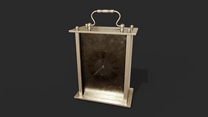 3D Animated Vintage Carriage Clock
