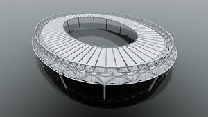 roof stadio olimpico 3D model