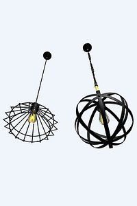 3D ceiling lamp