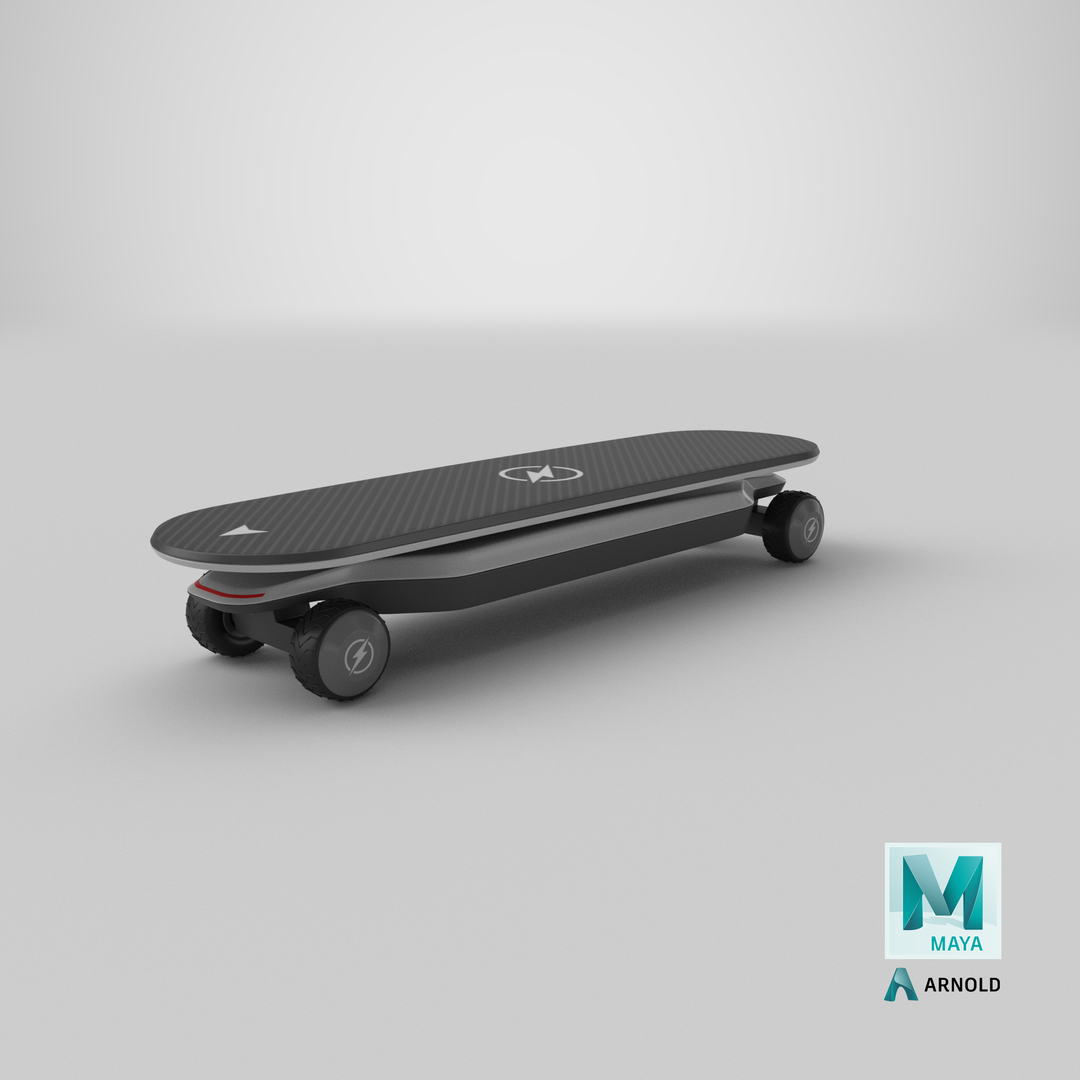 Electric Skateboard 3D model TurboSquid 1884430