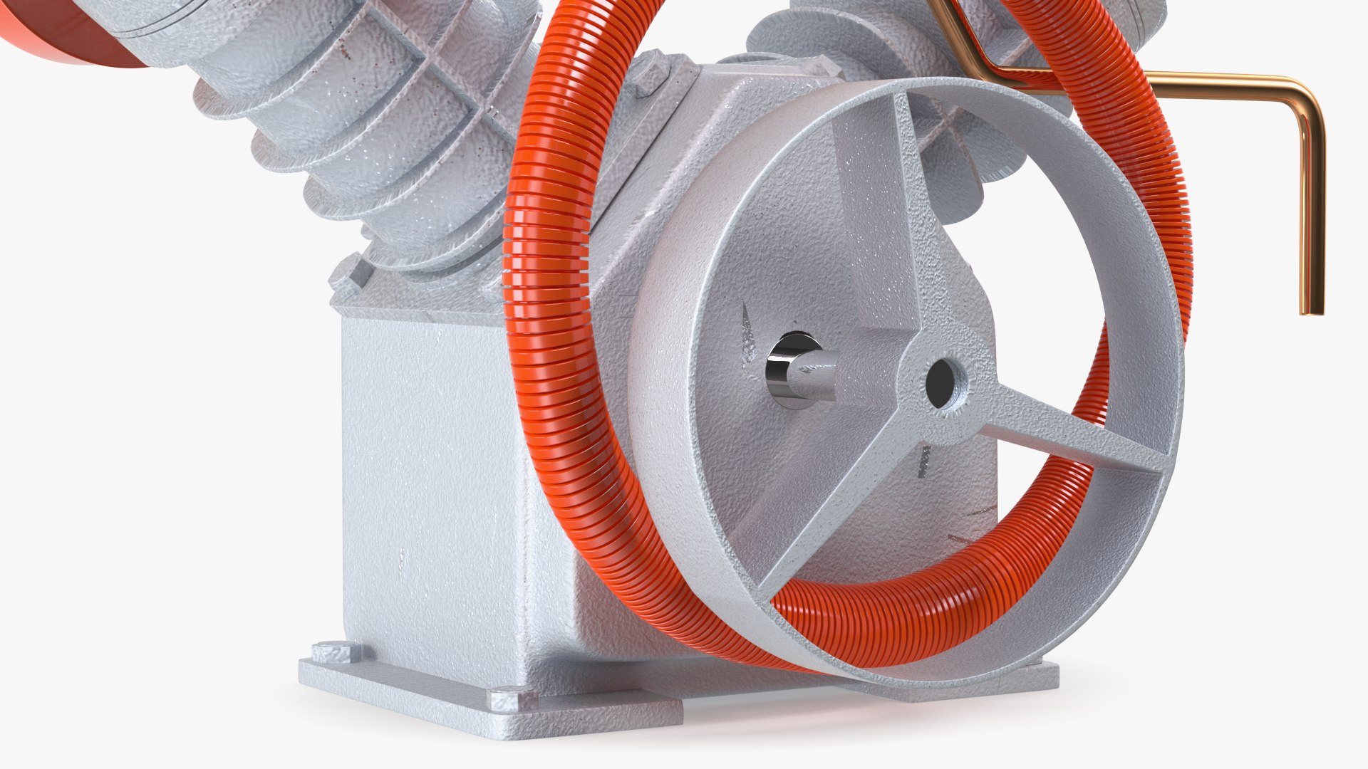 Aluminium Air Compressor Pump With Orange Hose 3D Model - TurboSquid ...