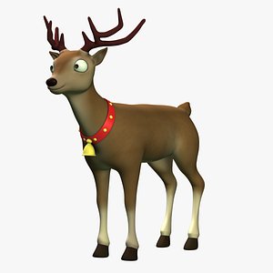 cartoon reindeer 3d max
