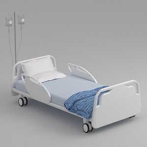 Hospital Bed 4 3D