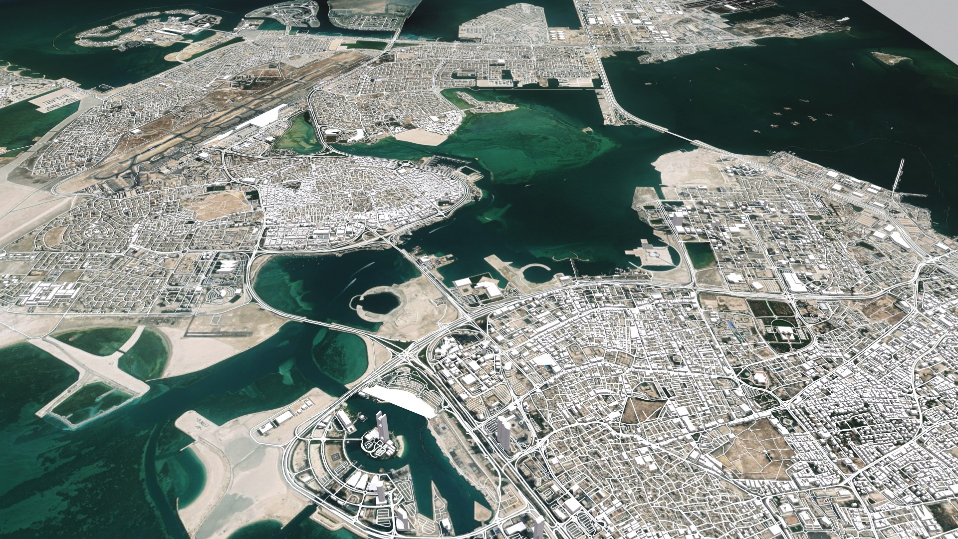 Cityscape Muharraq Bahrain 3D - TurboSquid 2235331