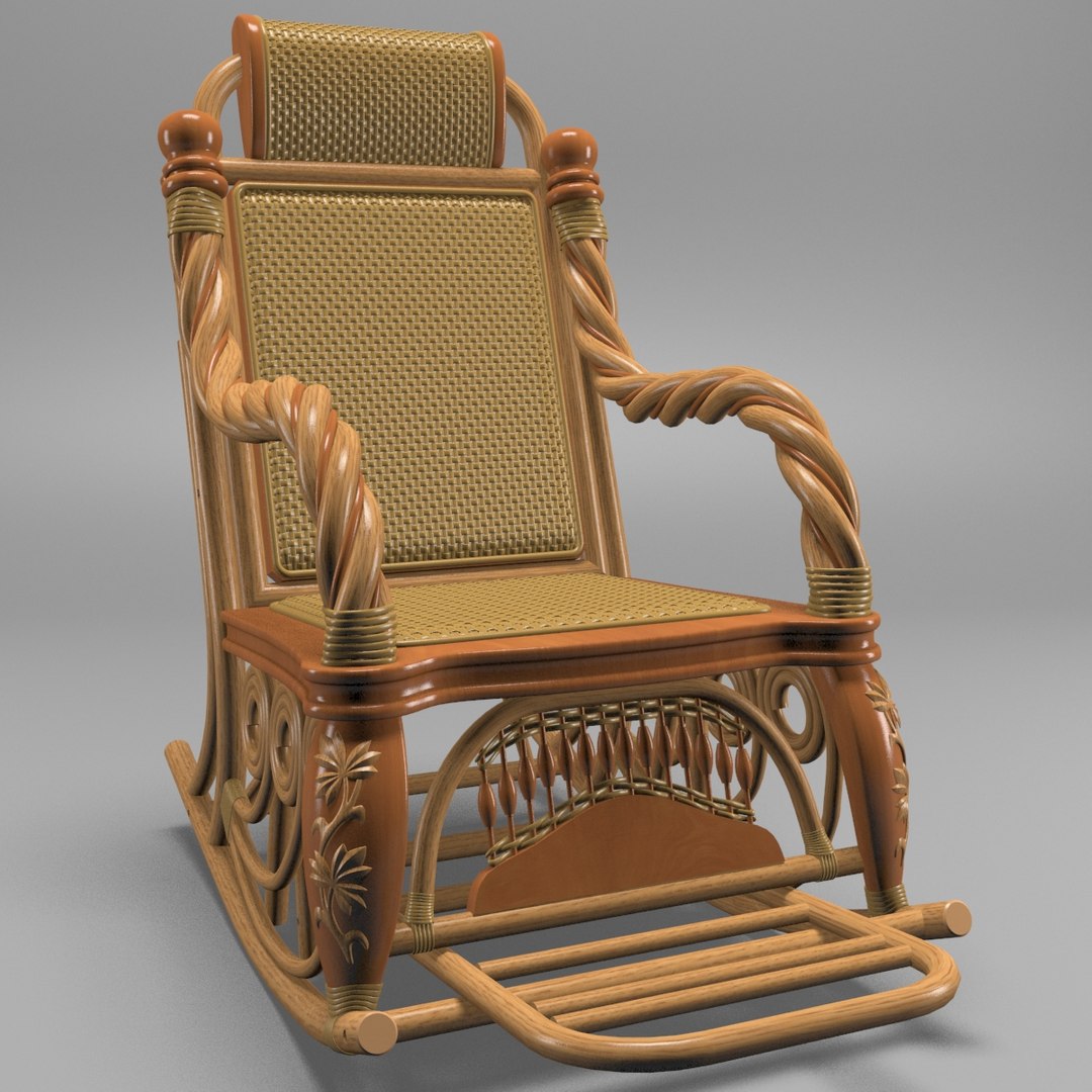 chair rocking 3d model