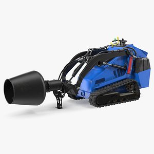3D mixer skid steer loader model