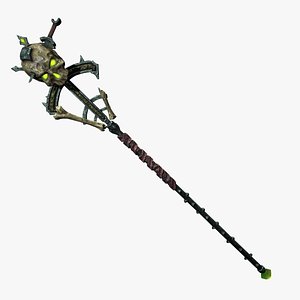 Undead staff 3D model