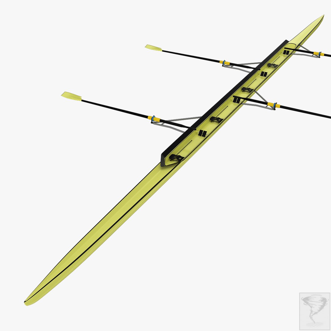 Oars Rowing Boat 3d Max