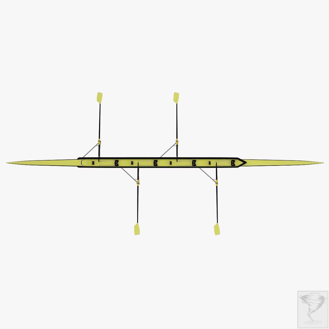 Oars Rowing Boat 3d Max