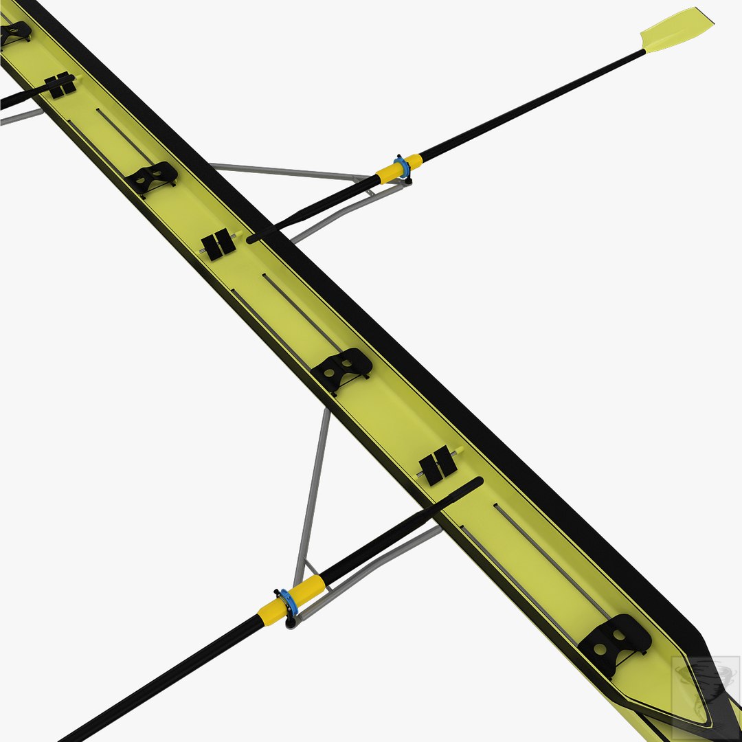 Oars Rowing Boat 3d Max