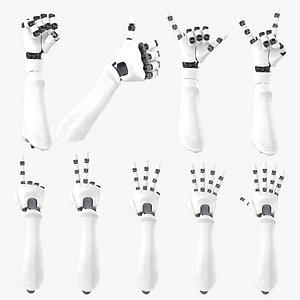 Robot Hands Collection 3D model