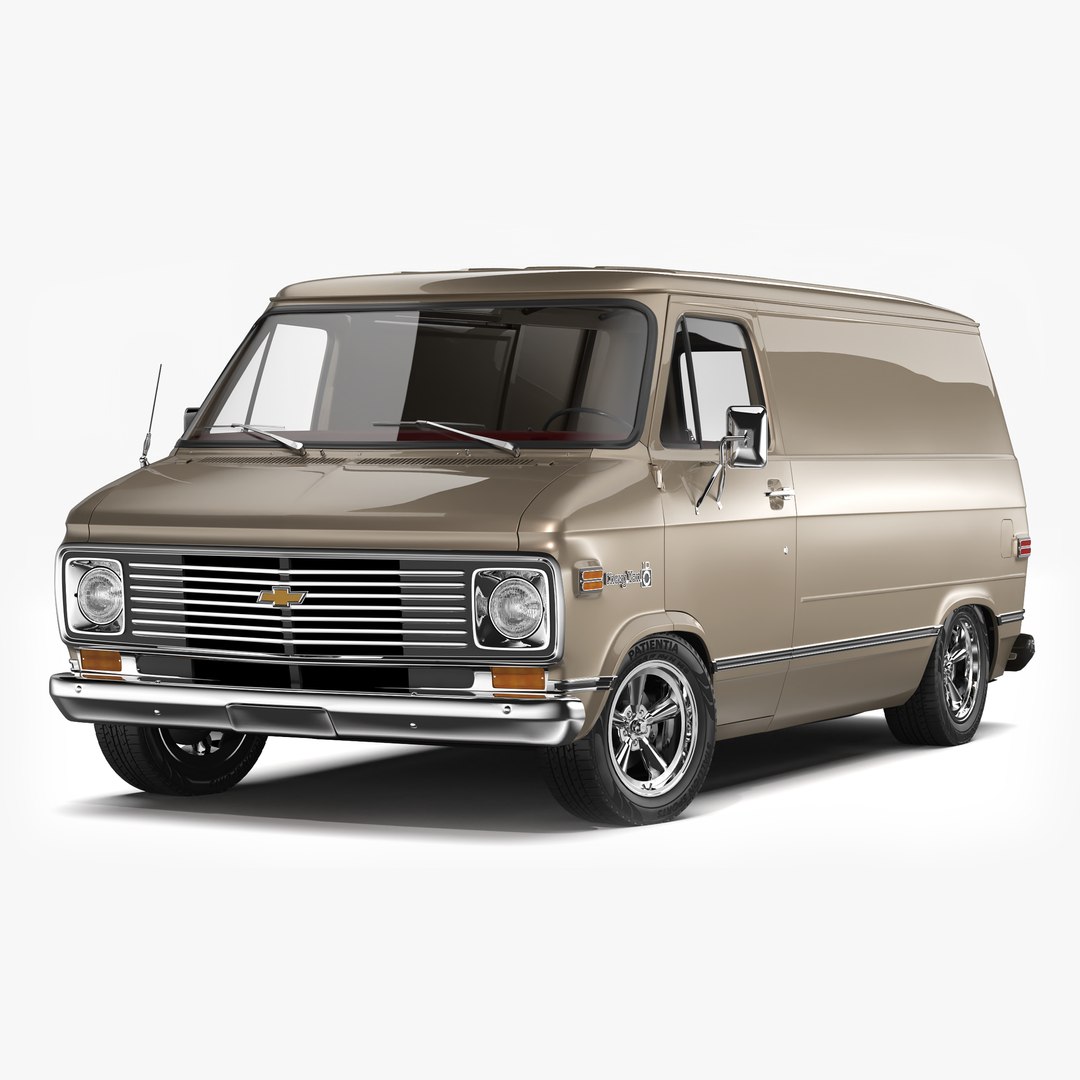 1977 Chevy Old Chevy Vans For Sale Near Me 3D Chevrolet G10 Van - Main Image