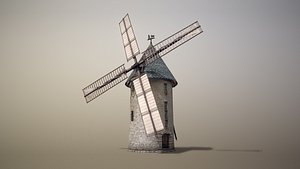 3D France Windmill Largny-sur-Automne