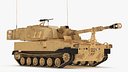 M109 Paladin Howitzer Beige Color