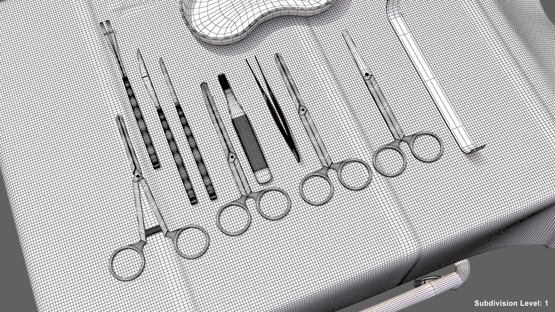 Surgery Back Table 3D Model - TurboSquid 2106270