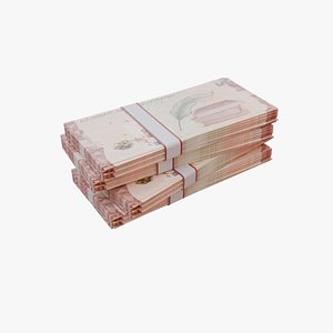 5 Azerbaijani Manat AZN model