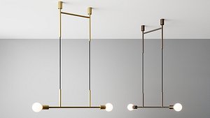 Wide Step Pendant 3D