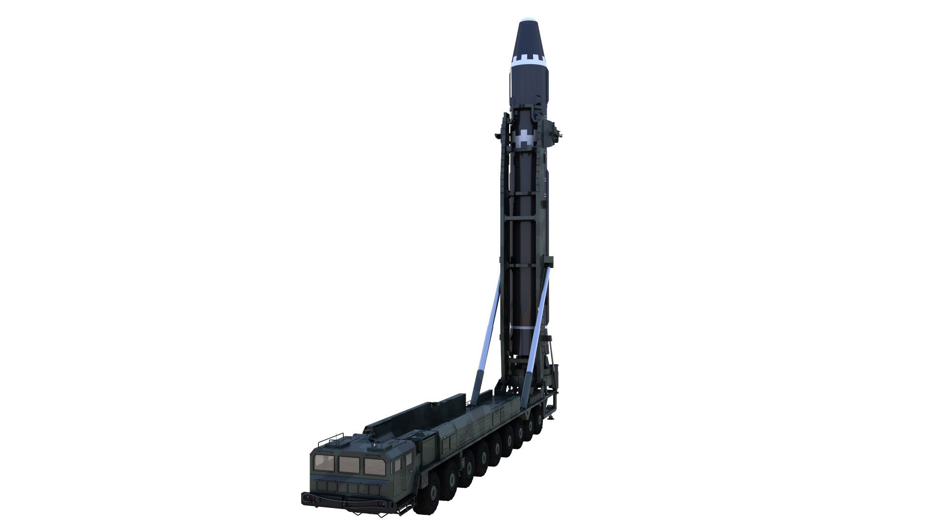 Hwaseong15 Launch Vehicle 3D Model - TurboSquid 2217259