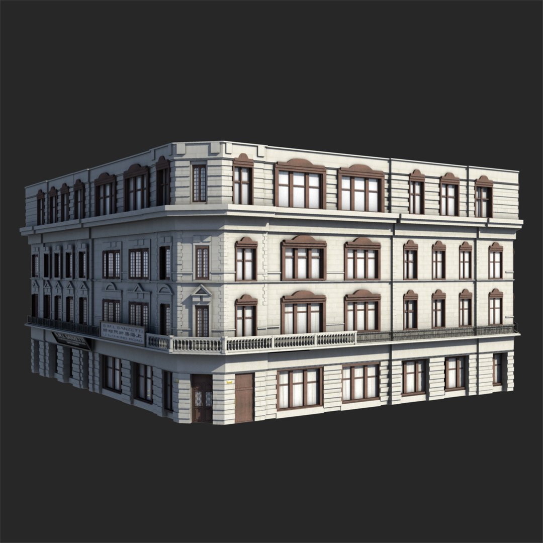 3D Old Shanghai delicate and rich library of details - TurboSquid 1832466