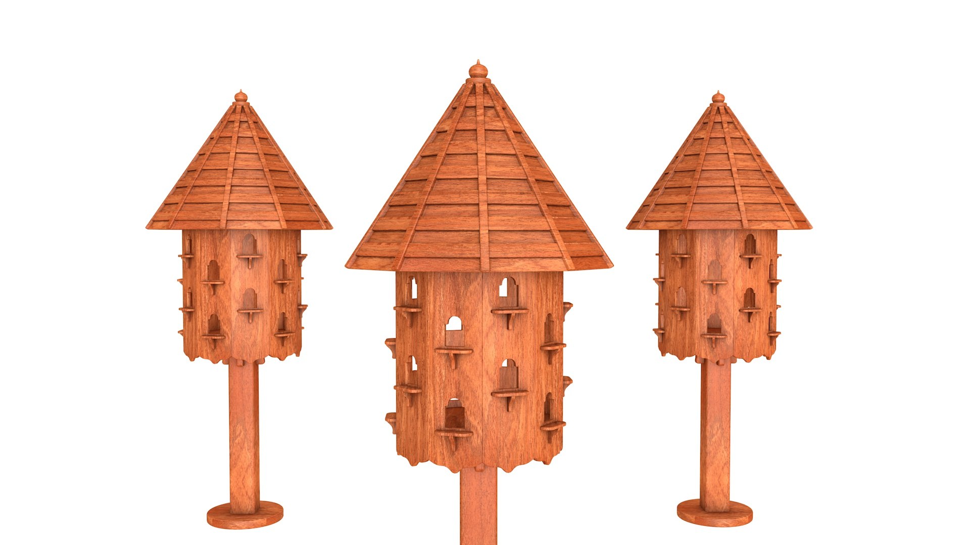 3D Dovecote Wooden TurboSquid 2010164