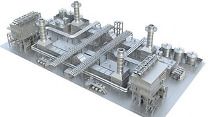 Industrial Power Plant 149 Objects Kitbash Pack