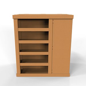 3D Point of Sale Cardboard Display Stand model