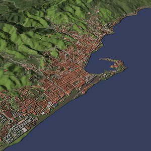 3D Messina Italy - city and urban