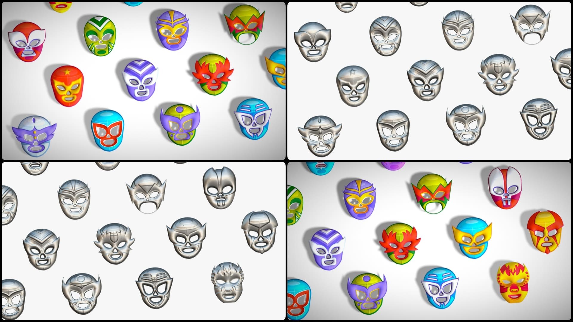3D 25 Kids Evil Mask Pack 2 - Cartoon Low Poly Mask - Stylized Costume Masks Set model https://p.turbosquid.com/ts-thumb/OT/XzLEy2/XH/collage1/jpg/1758990842/1920x1080/fit_q87/2a257e40a00ceb13a6886043b5354c1c16e2553a/collage1.jpg