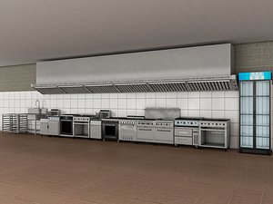 Commercial Kitchen 5 3D