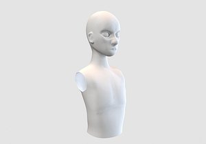angry man torso 3D model