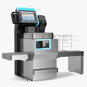 3D model Toshiba Self Checkout System Cash Recycling