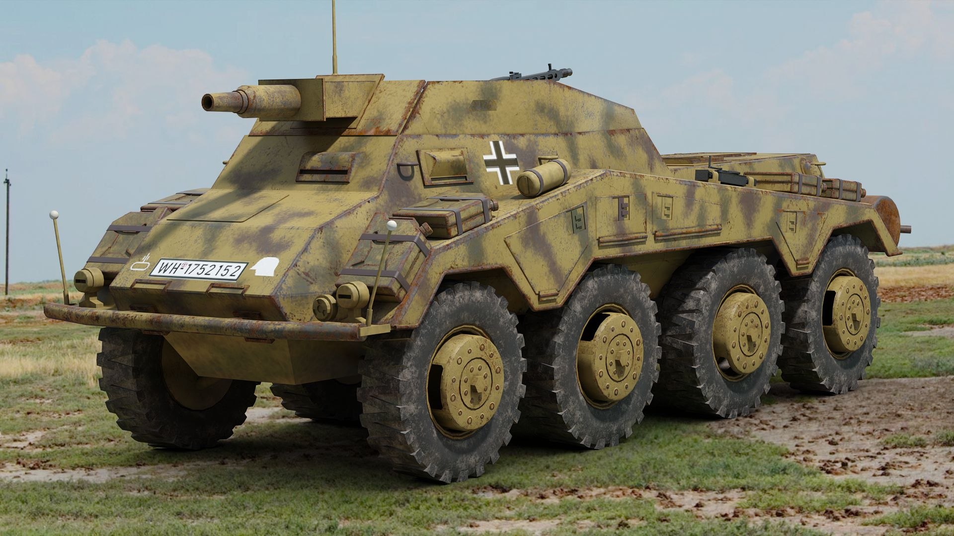 SdKfz 234 3 Model - TurboSquid 2419558