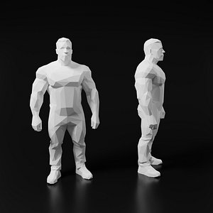 Lowpoly Person 11 3D model