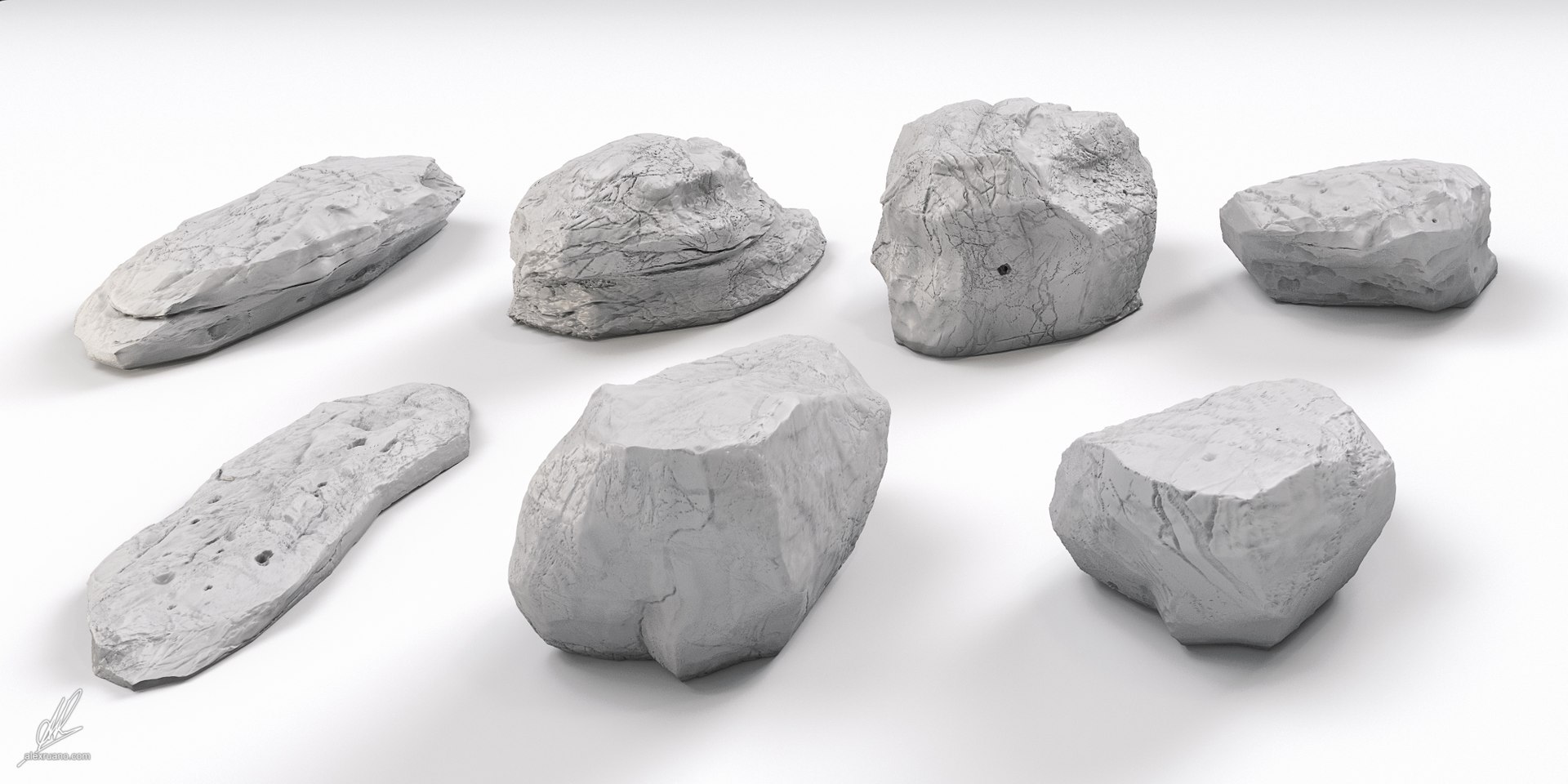 Photorealistic Rocks Max