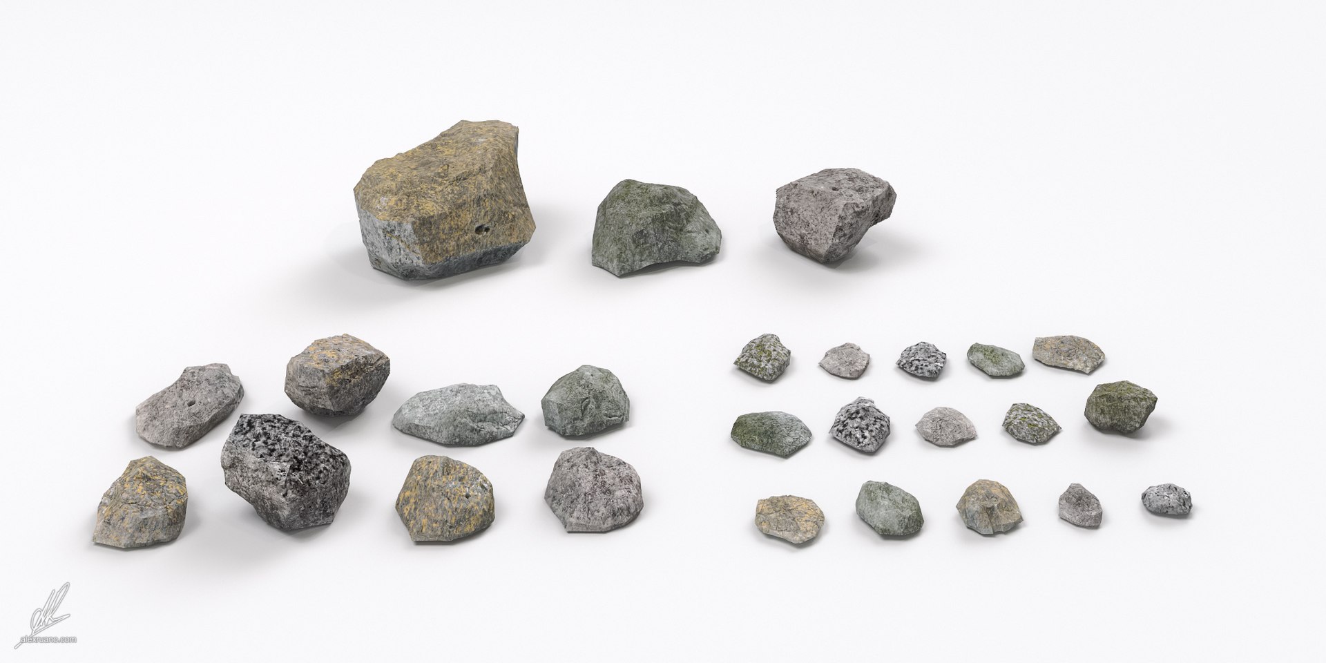 Photorealistic Rocks Max