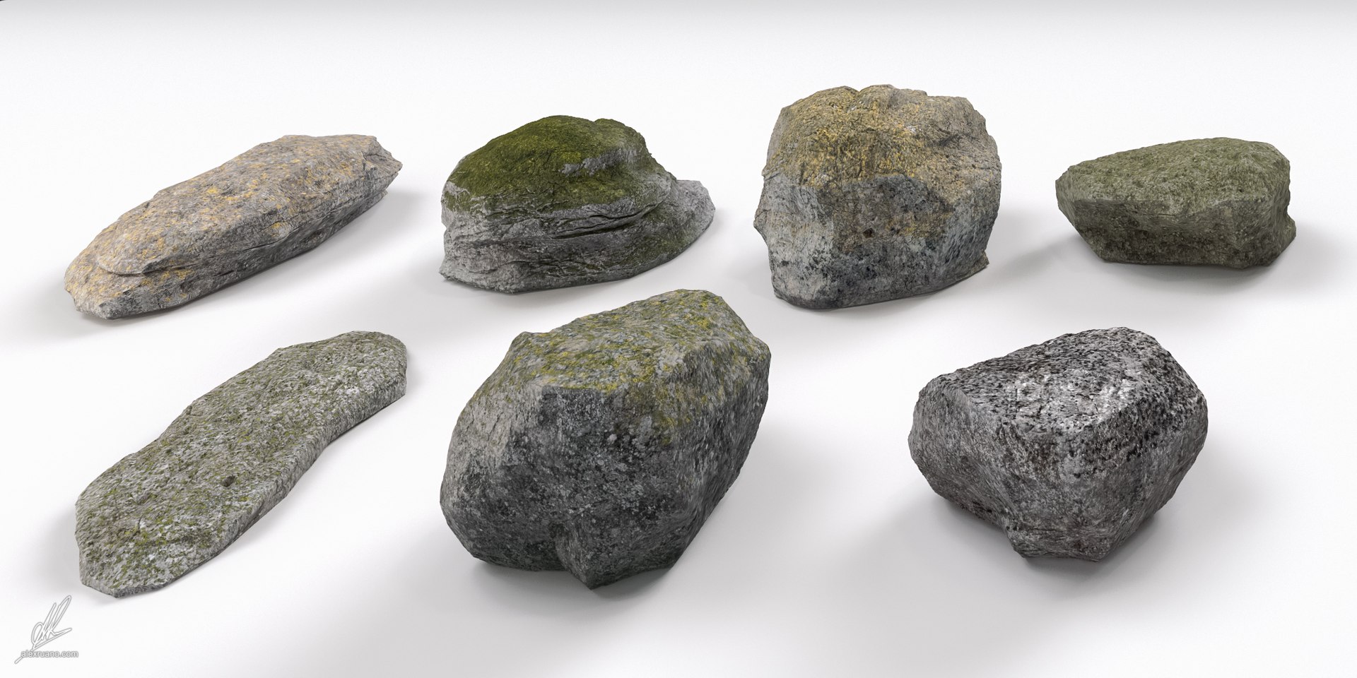 Photorealistic Rocks Max