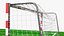 Handball Court Field with Two Goals Green Fur