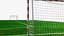 Handball Court Field with Two Goals Green Fur