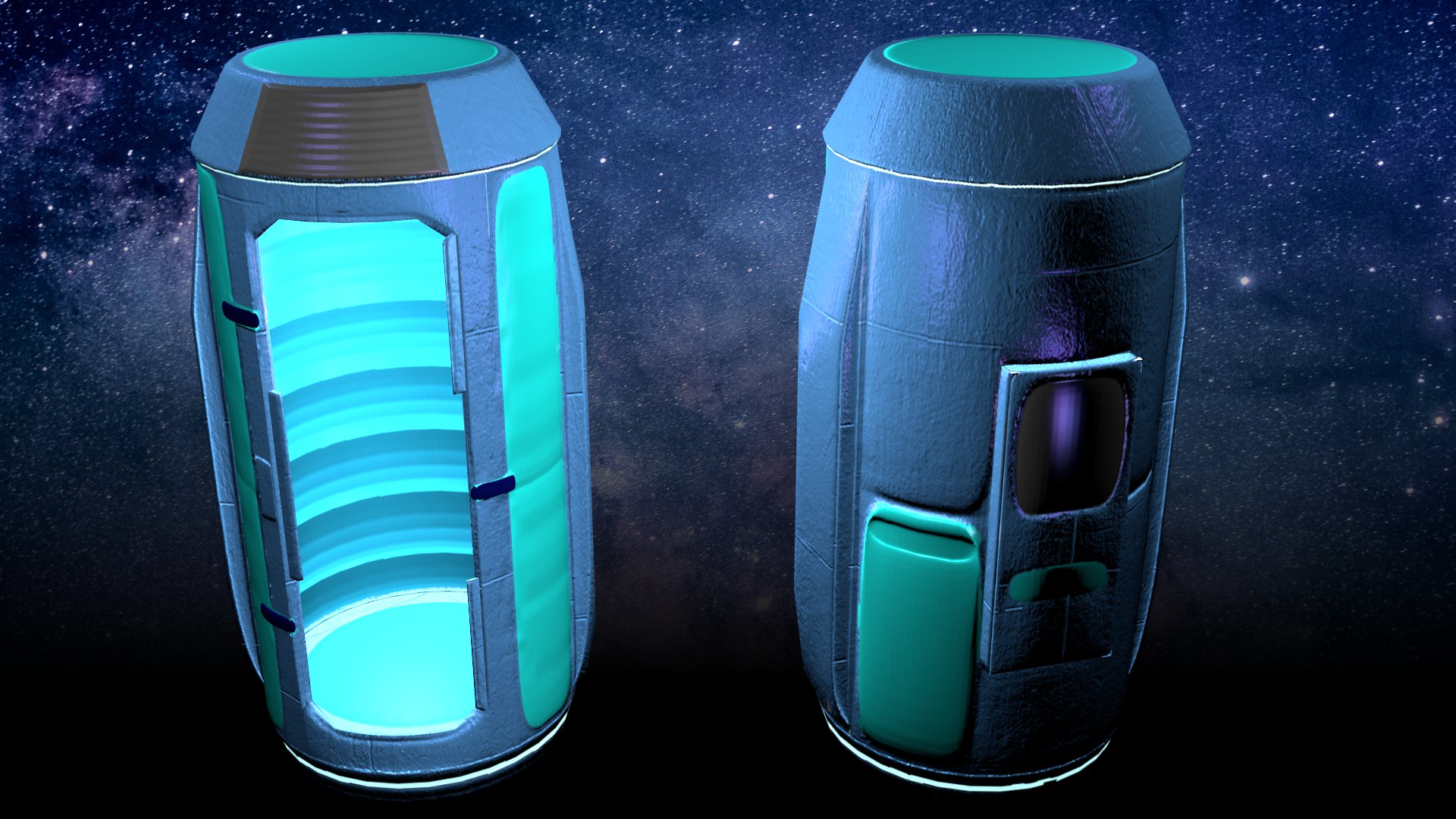 3d space capsule storage