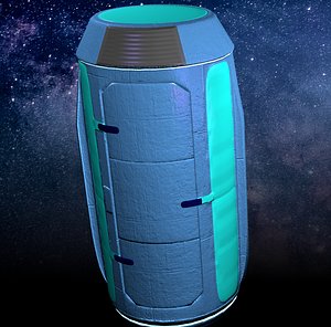 Game-Ready Space Storage Capsule