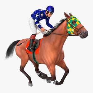 gallop bay racing horse 3D
