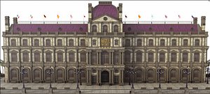 european hotel europe 3D model