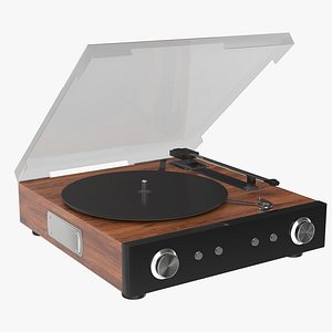 3D Vintage Turntable model